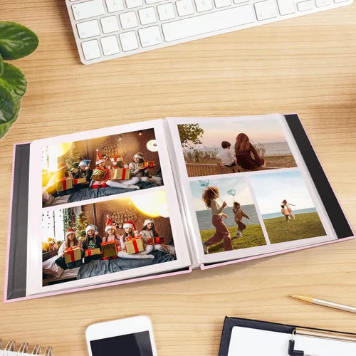 Miniatura 6 de Álbum de fotos autoadhesivas para fotos de 4 x 6, 5 x 7, 8 x 10 pulgadas, álbumes de fotos magnéticos con páginas adhesivas, libros con un bolígrafo