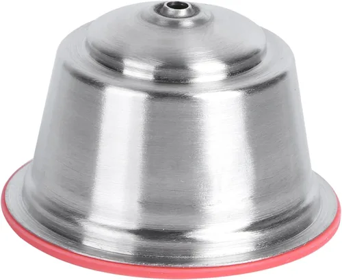 Miniatura 9 de Oumefar Cápsulas de café reutilizables, cápsulas de café reutilizables de acero inoxidable con tapa de silicona, taza de cápsula de café recargable