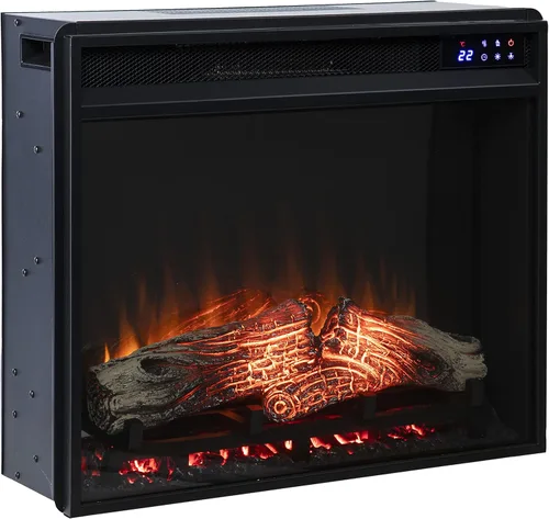 Miniatura 2 de SEI Furniture Caja de fuego eléctrica con pantalla táctil de 23" con control remoto, color negro