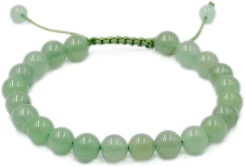 Miniatura 28 de AD Beads Pulseras de piedras preciosas unisex de 0.315 pulgadas (0.315 in), macramé curativo ajustable de 7 a 9 pulgadas Usa esta pulsera