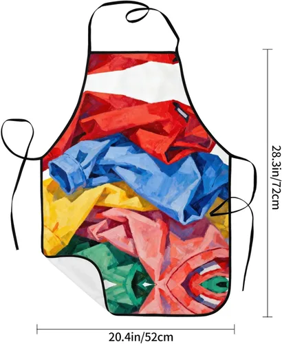 Miniatura 6 de Delantal rosa claro con bolsillos, delantales resistentes a las gotas de agua para mujeres y hombres, delantal ideal para uso doméstico y restaurante