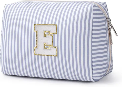 Miniatura 49 de Narwey Bolsa de maquillaje con inicial, regalos de graduación para adolescentes, niñas, niños y adolescentes, cosas de moda de 6 a 18 años, bolsa