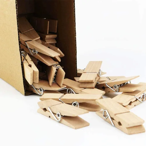 Miniatura 6 de 30 pinzas de madera grandes, resistentes y resistentes para colgar, al aire libre, manualidades