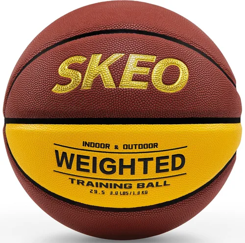 Miniatura 11 de SKEO Weighted Basketball, 2.2/3/3.3LBS 28.5"/29.5" Trainer Heavy Basketballs Made of Composite, Indoor Outdoor Training Ball for Improving Handling
