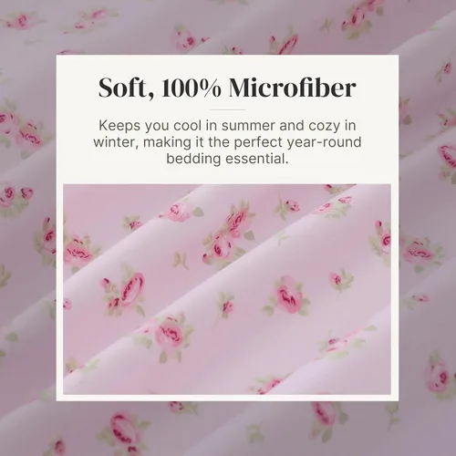 Miniatura 5 de Modern Threads - Sábanas de microfibra sedosa y suave sin arrugas, sábanas de microfibra de lujo, incluye sábana encimera, sábana bajera con 16
