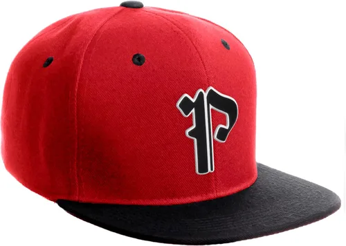 Miniatura 972 de Daxton Gorra clásica con visera de billete plano con letras del alfabeto inglés antiguo de la A a la Z