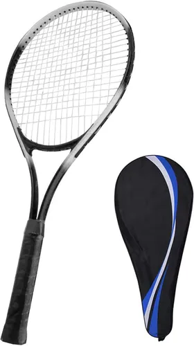 Miniatura 4 de Raqueta de tenis de 27 pulgadas, profesional, ligera, duradera, con mango ergonómico, para principiantes, adultos, estudiantes, mujeres, hombres