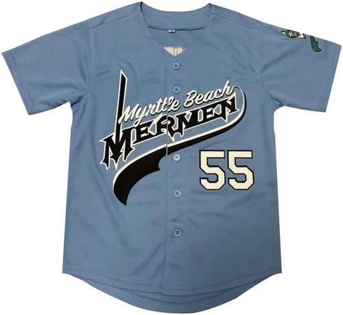 Miniatura 2 de Madjus Camiseta de béisbol de la película de hip hop de Kenny Powers #55 para jóvenes