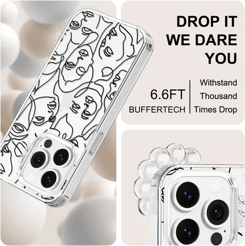 Miniatura 5 de MOSNOVO - Funda para iPhone 14 Pro, protección Buffertech de grado militar contra caídas (6.6 pies), antidesprendimiento, poliuretano termoplástico
