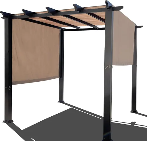 Miniatura 2 de Alion Home Toldo universal impermeable para pérgola – Toldo de repuesto para pérgola – Cubierta de sombra ajustable para exteriores con varillas