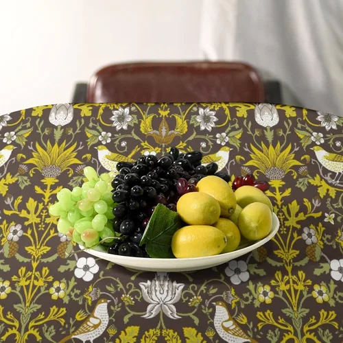Miniatura 115 de Mantel Floral Retro de Pájaros, Diseño Original Bohemio William Morris Estampado Cubierta de Mesa para Hogar Picnic Fiesta Comedor Cocina William