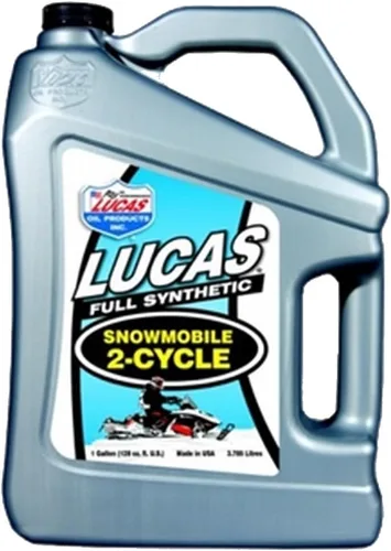 Lucas Oil 10847 Aceite sintético para motos de nieve de 2 ciclos, 1 galón (paquete de 4)