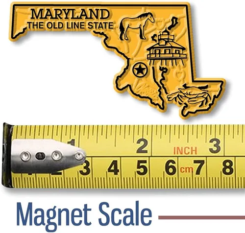 Miniatura 2 de Imán con diseño de mapa de estado, Maryland