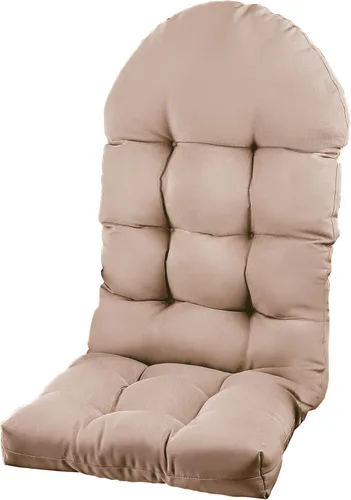 Miniatura 35 de Cojín para silla Adirondack, cojín para silla mecedora 44x19.4x4 pulgadas, cojines de respaldo alto para patio de arriba y abajo con lazos