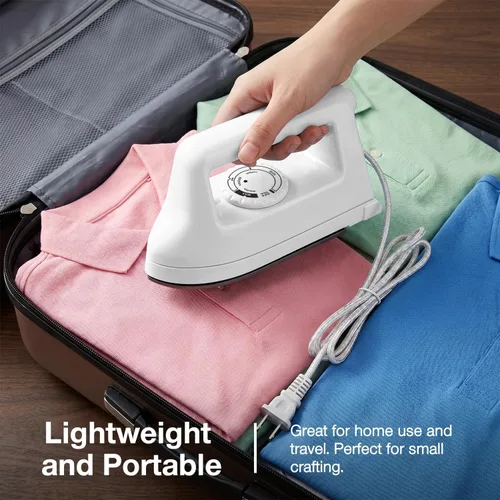 Miniatura 6 de Mini plancha para ropa, plancha de viaje, pequeña máquina eléctrica de prensa de calor para manualidades de camisetas, plancha portátil para casa