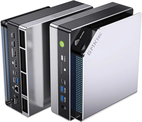 GMKtec EVO-X2 AI Mini PC Ryzen Al Max+ 395 (hasta 5.1 GHz) Mini computadoras para juegos, 128 GB LPDDR5X 8000 MHz (16 GB* 8) 2 TB PCIe 4.0 SSD,