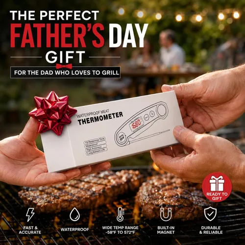 Miniatura 2 de Termómetro de comida de lectura instantánea recargable para carne, termómetro digital de cocina, termómetro de alimentos rápido y preciso