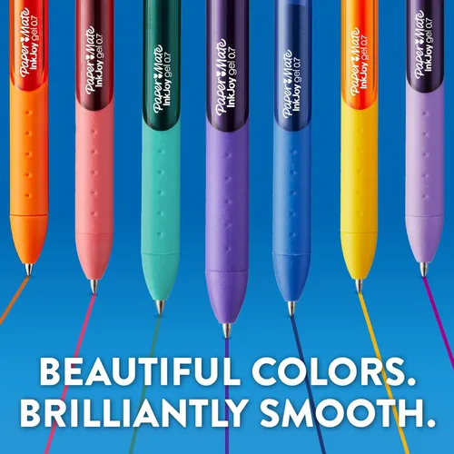 Miniatura 4 de Paper Mate InkJoy - Bolígrafos de gel, punta media, colores surtidos, 10