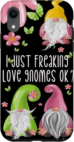 Miniatura 25 de Funda de gnomo floral de primavera para mujeres y niñas, lindo diseño de gnomos de verano para iPhone 17