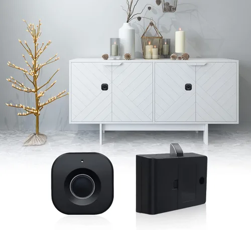 Miniatura 8 de Cerradura Bluetooth de huellas dactilares para gabinete, biométrica inteligente, oculta sin llave, cerradura eléctrica de seguridad para niños