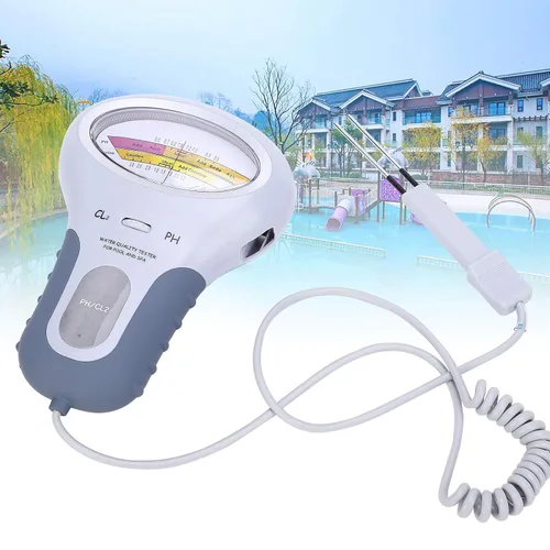 Miniatura 2 de Probador de calidad del agua, probador eléctrico de piscina PC-102B CL2 y probador para piscina, spa, analizador de calidad de agua con sonda, kit