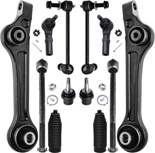 Miniatura 68 de Detroit Axle - Kit de extremo delantero para Ford 1998-2001 Explorer Mercury Mountaineer, 4 barras estabilizadoras delanteras y traseras, 2 brazos