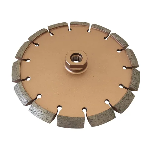 Cuchilla cazadora de grietas de 7 pulgadas para hormigón curado, reparación de asfalto o ensanchamiento de juntas, 0.375 pulgadas de ancho, eje