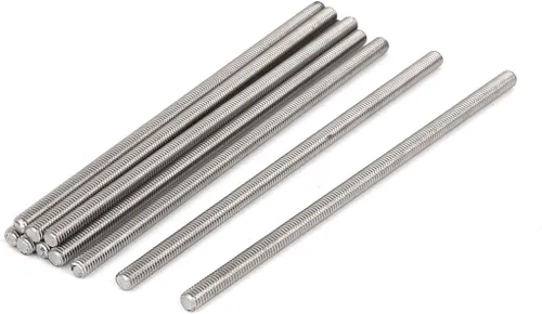 Miniatura 17 de uxcell M3 x 2.362 in 0.020 in Pitch 304 Varillas totalmente roscadas de acero inoxidable barra 10 piezas