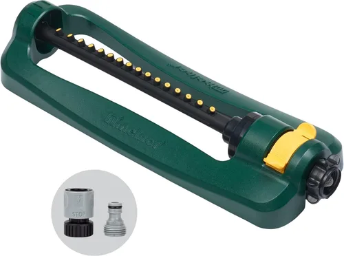 Miniatura 6 de Melnor 65150AMZ Oscillating Sprinkler, 15 Precision Nozzles, Adjustable Spray Range, Waters Up to 2,650 Sq. Ft., with QuickConnect Bundle, Green