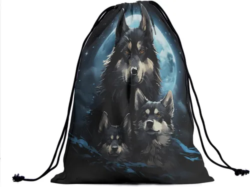 Miniatura 93 de Bolsa de agarre de gimnasia de piel de animal, bolsa de gimnasia con cordón ajustable, bolsa de cuerda para fauna silvestre, Mariposas Galaxy