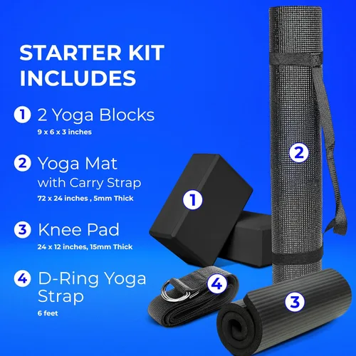 Miniatura 2 de Paquete de 5 o 6 kits de iniciación de ejercicio, accesorios de yoga y accesorios para la escuela, estudio, hogar