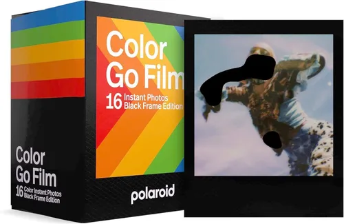Miniatura 2 de Polaroid Originals Go - Película instantánea a color, marco negro, para cámara Polaroid GO, 2 paquetes dobles con tela (32 fotos)