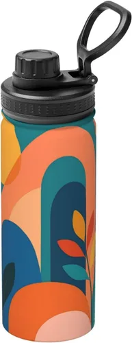 Miniatura 16 de litchi Printed Insulated Water Bottle, 18oz Stainless Steel Funny Travel Mug, Leakproof Hot & Cold for Sports, Gym, Hiking