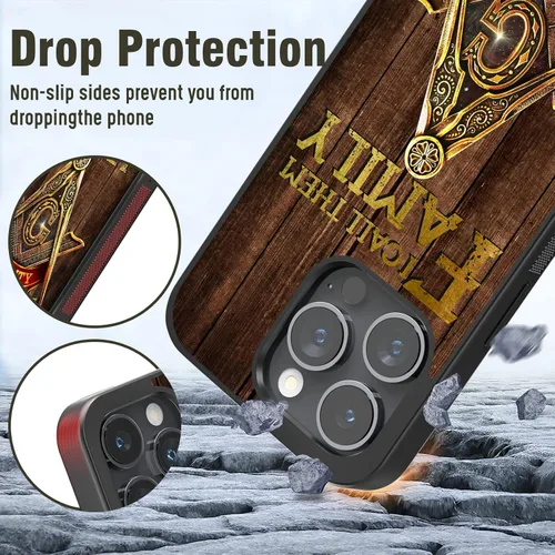 Miniatura 4 de Fundas de teléfono personalizadas con nombre de hermano, regalos de mampostería gratis para hombres para iPhone 11 12 13 14 15 16 Pro Max Plus Mini