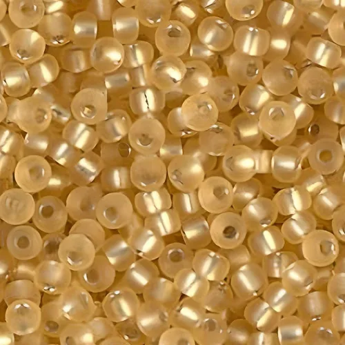 Miniatura 4 de Miyuki - Cuentas de cristal redondas redondas japonesas con forro plateado mate dorado 11/0, tubo de aproximadamente 0.85 oz y 5 pulgadas