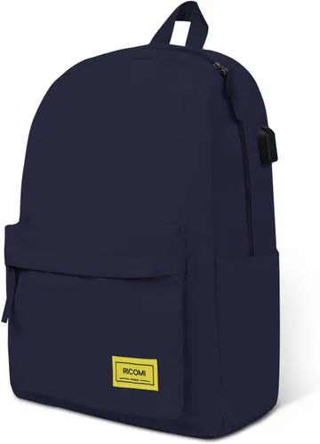 Miniatura 8 de Mochila ligera de alta calidad para laptop con puerto de carga USB, bolsa duradera para la escuela universitaria, 2 organizadores integrados, funda