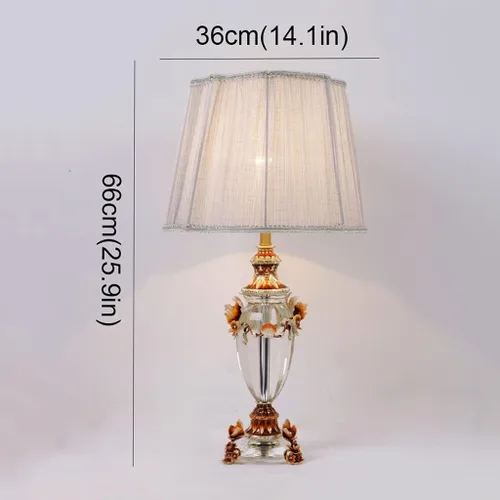 Miniatura 2 de Lámpara de mesa de noche, lámpara de mesa de cristal, decoración de color esmaltado, lámpara de noche, moderna, creativa, cálida y romántica, sala