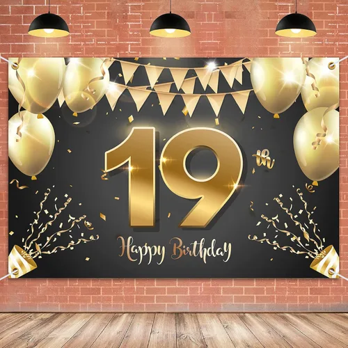 Miniatura 18 de HAMIGAR Fondo de pancarta de feliz cumpleaños número 10 de 6 x 4 pies, decoraciones de cumpleaños de 10 años, suministros de fiesta para niñas