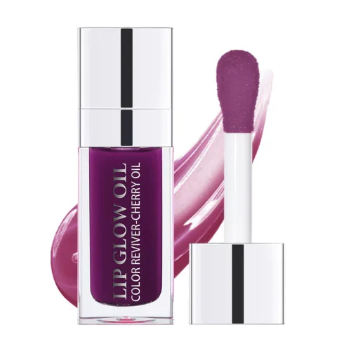 GECOMO Aceite hidratante que brilla para labios, aceite hidratante para labios brillante, aceite nutritivo para labios transparente brillante, 006-#
