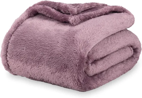 Miniatura 15 de Manta Berkshire Classic Extra-Fluffy™ Manta de felpa extra suave tamaño King, manta de pelo largo suave y esponjosa para sofá cama, verde salvia