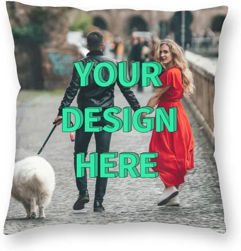Miniatura 8 de Funda de almohada personalizada, diseño de fotos o texto, fundas de cojín impresas de dos lados, almohada personalizada para fotos de mascotas