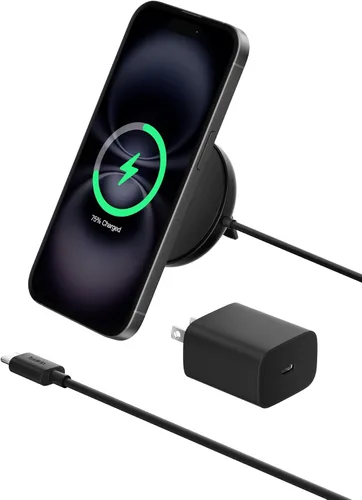 Miniatura 8 de Belkin Almohadilla de carga inalámbrica magnética Qi2 de 15 W con soporte - Cargador inalámbrico con certificación Qi2 compatible con MagSafe