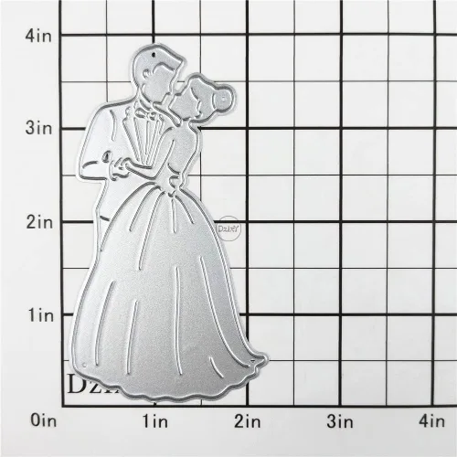 Miniatura 2 de DzIxY Juego de troqueles de corte de metal para novia, para hacer tarjetas, juegos de troqueles de papel en relieve, plantillas para máquina