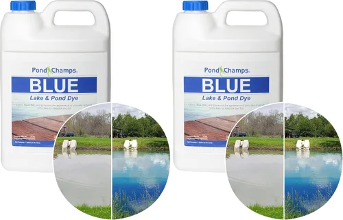 Miniatura 10 de Blue Lake and Pond Dye - Un galón de tinte profesional para lago y estanque, trata hasta 1 acre, color azul real, seguro para peces, vida silvestre