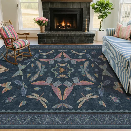 Miniatura 11 de Hazo Haus Alfombra de Baño Bohemia Lavable 2x3, Alfombras Pequeñas para Cocina, Tocador, Puerta Principal Entrada Interior, Antideslizante Pelo Bajo