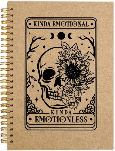 Miniatura 9 de Cuaderno gótico en espiral, diario gótico para parejas, cuaderno gótico para mujeres y hombres escritura, cuaderno de espiral para parejas de 8.3 x