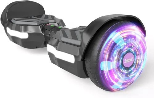 Scooter, luces LED Bluetooth y Corlorful, potencia de rango de 7.5 mph y millas por motor dual de 250 W, regalos para niños y adultos, niñas y niños