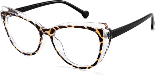 Miniatura 8 de FEISEDY Gafas de bloqueo de luz azul ojo de gato falso nerd transparente gafas de computadora TR marco de moda B0040