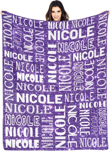 Miniatura 13 de Dr.TOUGH Mantas personalizadas para niños, mantas y mantas personalizadas con nombre para niños y adultos (color 01, 30 x 40 pulgadas)