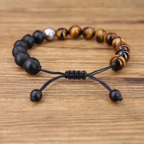 Miniatura 5 de COAI 'Asia Blessing' Pulsera de plata con cuentas de ónix ojo de tigre